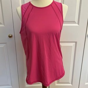 EUC Lululemon sculpt tank in hot pink. Flawless